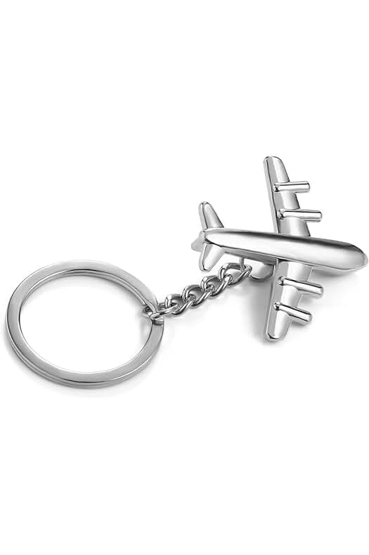 ODETOJOY ODETOJOY - Llavero para Avión de Avión Civil, Aleación de Metal, mini Avión sin Piloto, Llavero para Avión, Regalo para Hombres ODETOJOY ODETOJOY - Llavero para Avión de Avión Civil, Aleación de Metal, mini Avión sin Piloto, Llavero para Avión, Regalo para Hombres
