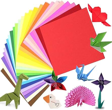 Origami Papel, 200 Hojas de Papiroflexia Papel Doble Cara Papel Colores para Niños Adultos, 20 Colores Papel de Origami Cuadrado para Artes y Oficios Juguetes Decoración de Fiesta (15 x 15 cm) Origami Papel, 200 Hojas de Papiroflexia Papel Doble Cara Papel Colores para Niños Adultos, 20 Colores Papel de Origami Cuadrado para Artes y Oficios Juguetes Decoración de Fiesta (15 x 15 cm)