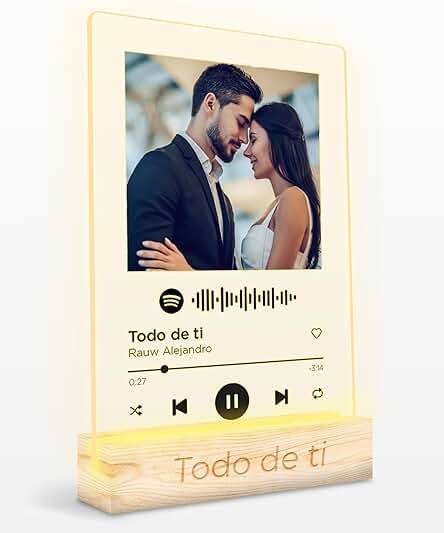 Panorama Placa Cuadro Spotify Personalizada con Luz Negro 15x22 cm - Lampara Metacrilato con Foto - Regalo Personalizado Panorama Placa Cuadro Spotify Personalizada con Luz Negro 15x22 cm - Lampara Metacrilato con Foto - Regalo Personalizado