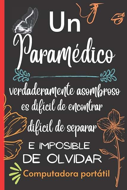 Paramédico Regalo: Cuaderno A5 con Líneas en Blanco para Escribir | Regalo de Agradecimiento para Mujer | Compañeros de Trabajo | Personal | jefe | ... de Cumpleaños | Jubilación | Bienvenido