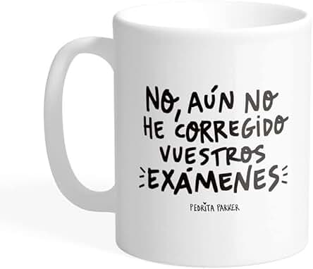 Pedrita Parker Taza Profesores - Taza Café Corregir Exámenes - Taza Cerámica de 33cl