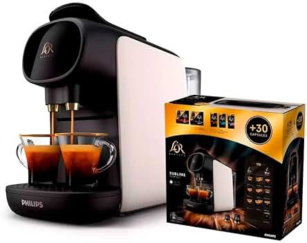 Philips L'or Barista White/Cafetera + 30 Cápsulas Philips L'or Barista White/Cafetera + 30 Cápsulas