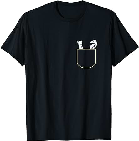 Piezas De Ajedrez En Bolsa Regalo Jugador De Ajedrez Pocket Camiseta