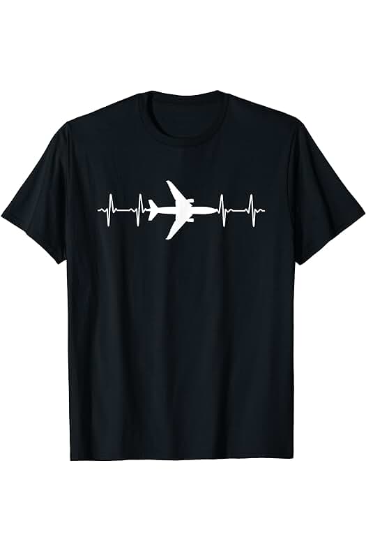 Piloti Regalo Aerei in Volo Aviones Latido Cardíaco Piloto de Regalo Volo Aviones Camiseta Piloti Regalo Aerei in Volo Aviones Latido Cardíaco Piloto de Regalo Volo Aviones Camiseta