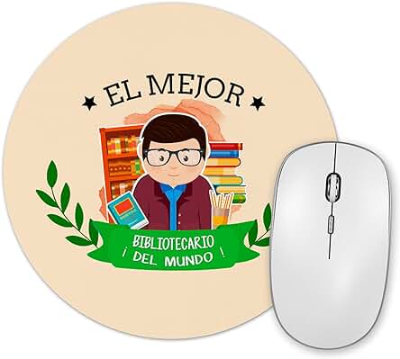 Planetacase Alfombrilla De Ratón El Mejor Bibliotecario del Mundo Regalo Original Biblioteca Forma Redonda 20 Cm Planetacase Alfombrilla De Ratón El Mejor Bibliotecario del Mundo Regalo Original Biblioteca Forma Redonda 20 Cm