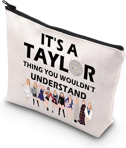 PLITI Regalo para Amantes de la Música, Regalo Inspirado en el álbum, Regalo para Fanáticos del Cantante, Regalo It's A Taylr Thing You Wouldn't Understand Bolsa de Maquillaje, Es un Taylru, Moda