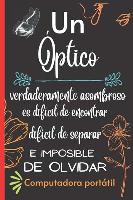 Óptico Regalo: Cuaderno A5 con Líneas en Blanco para Escribir | Regalo de Agradecimiento para Mujer | Compañeros de Trabajo | Personal | jefe | Señora | Regalos de Cumpleaños | Jubilación | Bienvenido