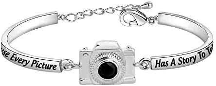 Pulsera de Fotografía con Colgante para Cámara Porque cada Imagen Tiene una Historia para Contar, Regalos de Fotografía para Fotógrafos, Mujeres, Mejores Amigas