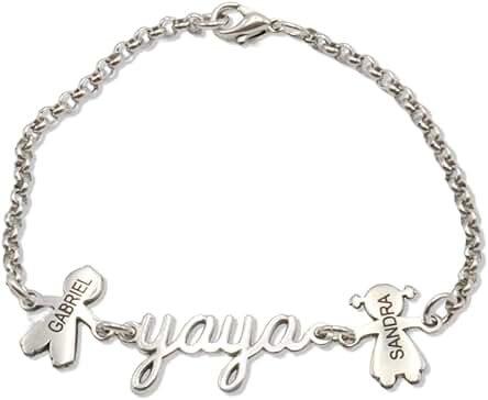 Pulsera Eslabón fino YAYA. Ideal para el DÍA DE LA MADRE. Regalo Perfecto para YAYAS