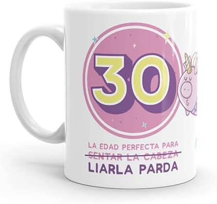 Puterful - Taza 30 Cumpleaños - Tazas Originales para Café - Resistente al Microondas y Lavavajillas