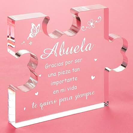 Regalo Abuela, Regalo Abuela Cumpleaños, Adornos de Acrílico para Abuela, Regalos Abuela Navideños Acción de Gracias