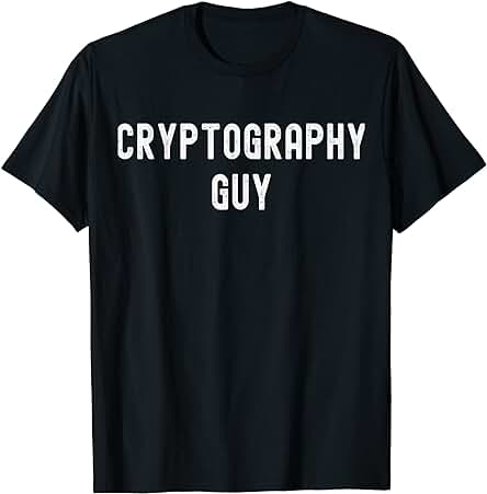 Regalo Amante de la Criptografía, Chico de la Criptografía Camiseta