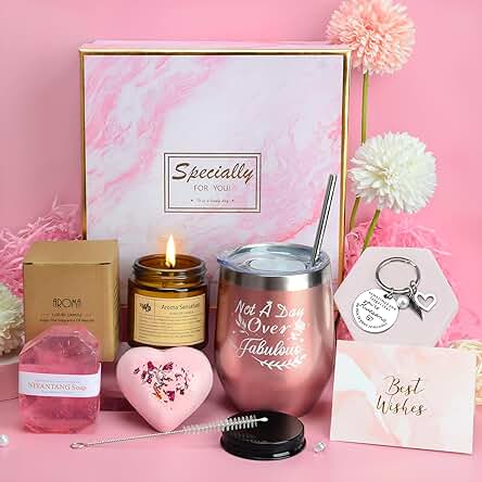 Regalo Cumpleaños Mujer, Copa de Vino de Acero Inoxidable, Set Regalos Originales para Mujer Cumpleaños, Cumpleaños Navidad Regalos para Mamá, Esposa, Hermana, Amiga Set de Regalo para Mujeres Regalo Cumpleaños Mujer, Copa de Vino de Acero Inoxidable, Set Regalos Originales para Mujer Cumpleaños, Cumpleaños Navidad Regalos para Mamá, Esposa, Hermana, Amiga Set de Regalo para Mujeres