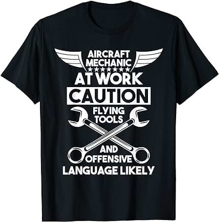 Regalo de Aviación Mecánico de Aviones Camiseta