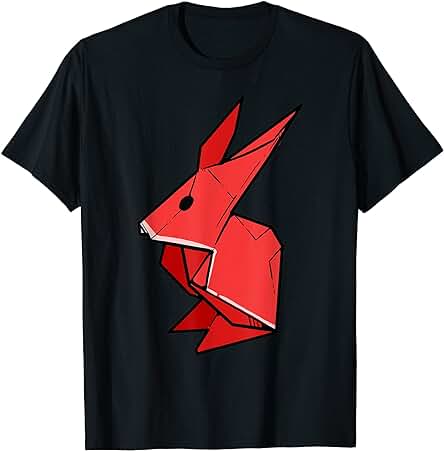 Regalo de Conejo de Origami para las Mujeres Amantes del arte Camiseta Regalo de Conejo de Origami para las Mujeres Amantes del arte Camiseta