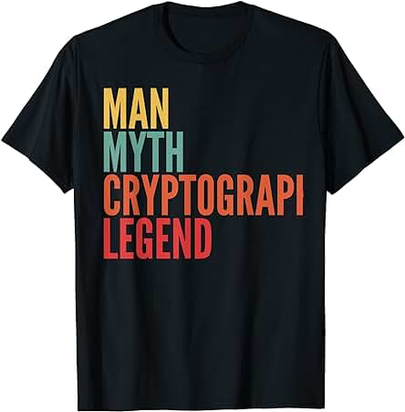 Regalo de Criptografía, Leyenda de Criptografía del mito del Hombre Camiseta
