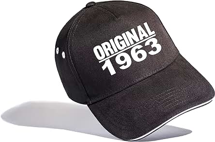 Regalo de Cumpleaños para Hombres: Gorra para 60 Cumpleaños, Vendimia 1962, Gorra de Cumpleaños, Gorro de Béisbol para Hombre