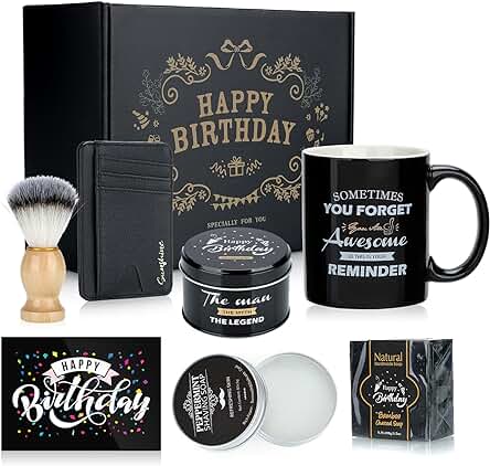 Regalo de Cumpleaños para Hombres Juego de Tazas de Café, Regalos para Hombres, Cumpleaños, 30. 40 Cumpleaños Hombres, Regalos de Cumpleaños para Papá, Regalos para Hombres para 50, 60, 70,