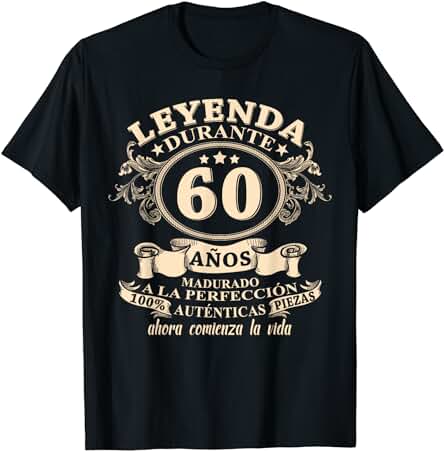 Regalo Divertido 60 Cumpleaños Hombres Mujeres 60 Años Camiseta