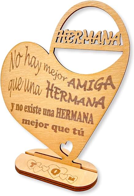 Regalo Hermana Cumpleaños Tarjeta Regalo Hermana Tarjeta Felicitacion Amiga Tarjeta Regalo Mejor Hermana Tarjeta Felicitacion Hermana Regalo Amiga Regalo Original Mujer (Hermana)