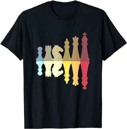 Regalo Jugadores Ajedrez Figuras Ajedrez Evolution Camiseta