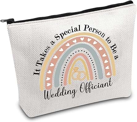 Regalo Oficial de Boda, Bolsa de Maquillaje Oficial, Bolsa de Cosméticos de Propuesta, Regalo de Ministro, Regalo de Tripulación de Boda, Regalo de Sacerdote, ス・, Oficiante de Bodas Reino Unido