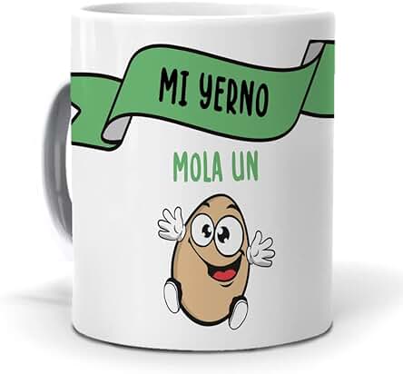 Regalo Original. Taza Mi Yerno mola un Huevo. Cerámica AAA - 350 ml.