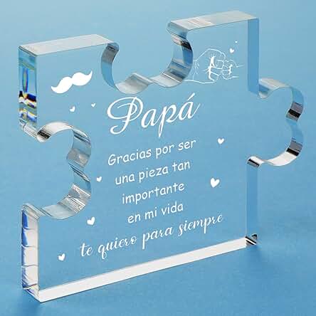 Regalo Padre, Regalo para Padre, Adornos de Acrílico para Papá, Regalo Padre Cumpleaños, Ideas de Regalo para Papá, Regalo de Cumpleaños para Papá, Regalos para Papá de Hija Hijo