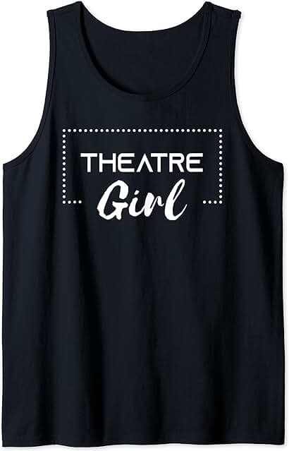 Regalo para Niña de Teatro, Aficionado al Teatro Musical y Actor Camiseta sin Mangas