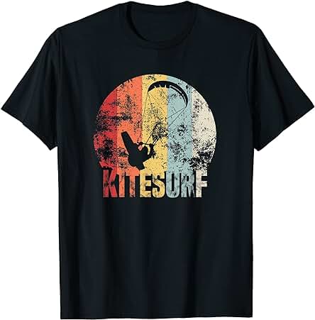 Regalo Vintage Kitesurf Kitesurfer Kiteboarding Camiseta