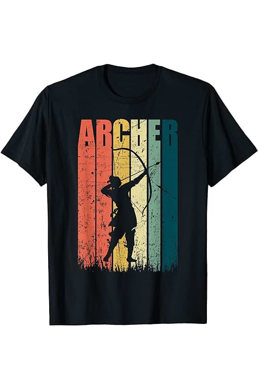 Regalos de Arqueros para la caza con arco Arquero Retro Vintage Cazador de Arco Cazador de Arco Regalo Camiseta