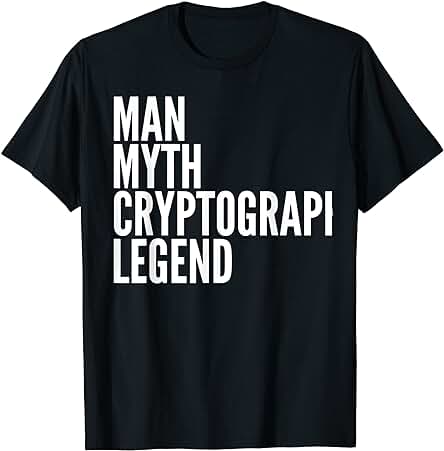 Regalos de Criptografía, Leyenda de Criptografía del mito del Hombre Camiseta