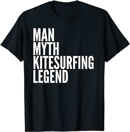 Regalos de Kitesurf, Leyenda de Kitesurf del Mito del Hombre Camiseta