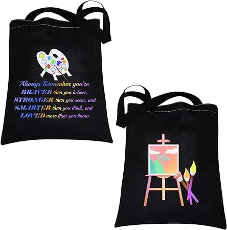 Regalos de Pintor para Artistas Amantes de la Pintura, Bolsa de mano para Profesores de Arte, Regalos de Estudiantes, Bolsa de Hombro Reutilizable