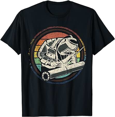 Regalos de Soldador Ventaja de Soldadura Divertida Retro Camiseta