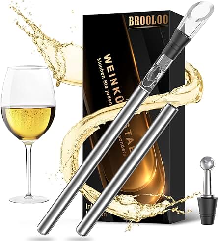 Regalos Originales para Mujer Hombre Navidad - Enfriador de Botellas de Vino Accesorios Vino Regalo Amigo Invisible Regalos Calendario Adviento Hombre Regalos Amantes del Vino Regalo Dia del Padre