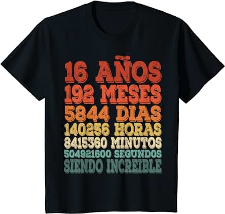 Regalos para Adolescentes de 16 Años Chicas Cumpleaños 16 Camiseta