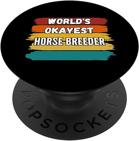 Regalos para Criadores de Caballos, El Mejor Criador de caba PopSockets PopGrip Intercambiable Regalos para Criadores de Caballos, El Mejor Criador de caba PopSockets PopGrip Intercambiable