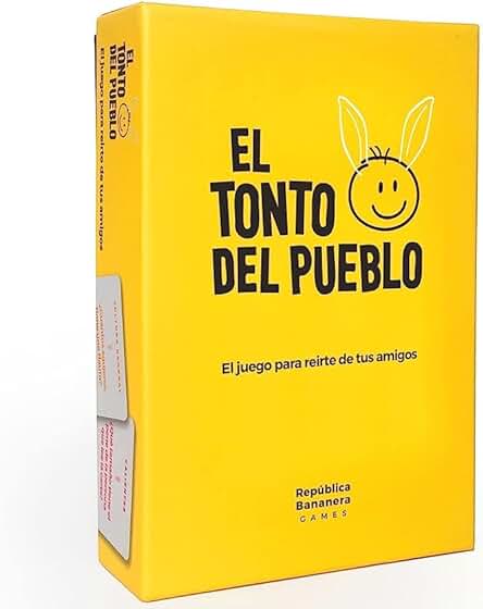 República Bananera El Tonto del Pueblo - El Juego de Preguntas para Reírte de Tus Amigos - Cartas Pizarras y Rotuladores - Juegos de Mesa para Noches de Fiesta
