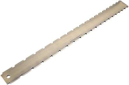 RiToEasysports Guitar Straight Edge, Practical 24.75 Tablero de Trastes con Muesca Straight Edge Luthiers Herramienta para Guitarras Nivelación de Cuello