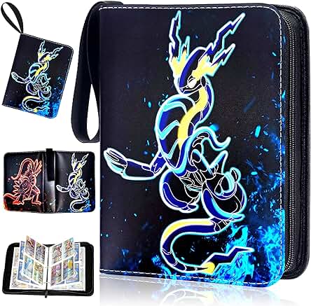 SABAN Album para Cartas, Album Cremallera, Álbum de 65 Páginas 520 Tarjetas, Con Cremallera Álbum de Cartas, Regalos para Juegos Coleccionables y Coleccionistas de Cartas Coleccionables SABAN Album para Cartas, Album Cremallera, Álbum de 65 Páginas 520 Tarjetas, Con Cremallera Álbum de Cartas, Regalos para Juegos Coleccionables y Coleccionistas de Cartas Coleccionables