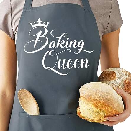 Saukore Delantales Divertidos para Hornear, para Mujer, Cocinero, Cocina, Cocina, Cocina, Cocina, 2 Bolsillos