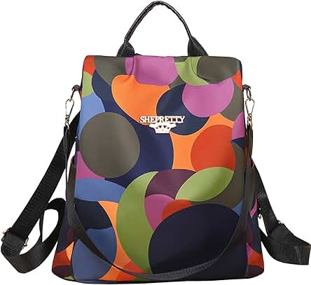 Shepretty Mochila Antirrobo Impermeable para Mujer,bag8864-0422