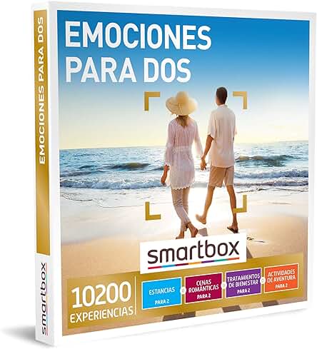 Smartbox - Caja Regalo Emociones para Dos - Idea de Regalo Padres - 1 Experiencia de Estancia, Cena, Bienestar o Aventura para 2