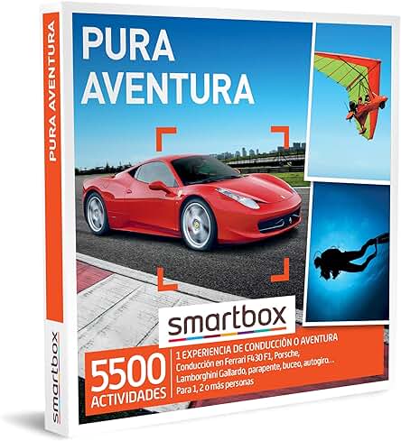 Smartbox - Caja Regalo para Hombres - Pura Aventura - Caja Regalo para Hombres - 1 Experiencia de Conducción o Aventura para 1, 2 o más Personas