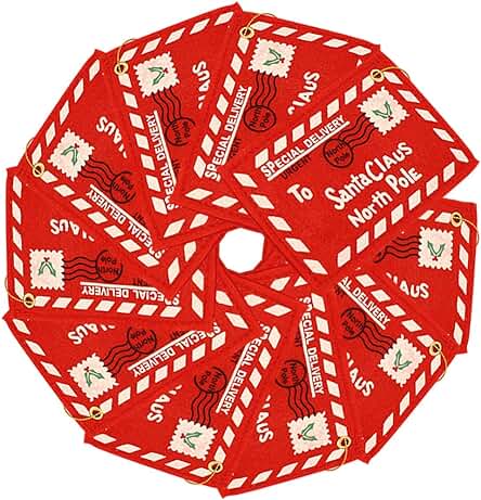 Sobre de Navidad Carta a Santa Claus Paquete de 10 Fieltro Rojo Bolsa de Regalo de Dulces de Navidad Tarjeta de Dinero Titulares de Regalo Árbol de Navidad Decoración Colgante Sobre de Navidad Carta a Santa Claus Paquete de 10 Fieltro Rojo Bolsa de Regalo de Dulces de Navidad Tarjeta de Dinero Titulares de Regalo Árbol de Navidad Decoración Colgante