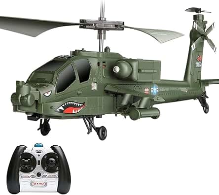 SSBHDM Avión RC Imitación Militar RC Helicóptero Luchador Gyro Estabilizador y Alta Velocidad Baja Velocidad RC Avión Drone Juguete 3.5 Canales RC Avión Juguete Regalo para Amantes del Vuelo