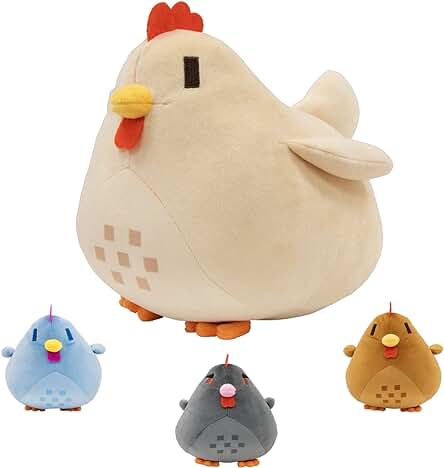 Stardew Valley Chicken, Peluche De Pollo De Stardew Valley, Figura De DiseñoDe, Almohada Suave, Muñeca De Cosplay Juguete, Decoraciones para El Hogar