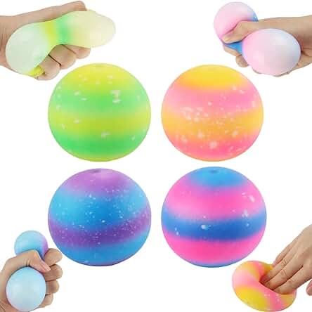 Stress Ball Fidget Toy, XiXiRan Pelota Antiestres Adultos, Anti Estrés Bolas, Pelota Anti-Presión, Pelotas Antiestrés Adhesivas, Stress Ball Squishy, Pelotas Descompresión, Pelota Juguete Anti Estrés