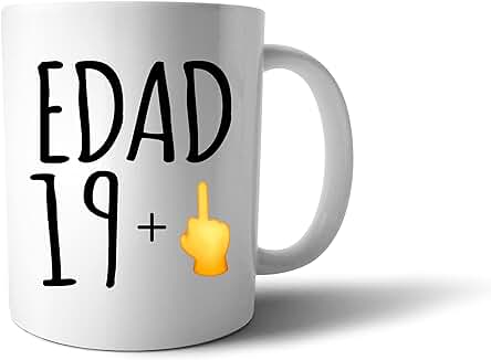 Taza 20 Cumpleaños Hombre o Mujer - Regalo Original - Taza de Desayuno - Taza Personalizada - Regalos Originales de 20 Cumpleaños - Veinte Cumple Años - Regalos Amigas -Taza 20 Años -Taza Veinte Años